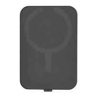 Magnetic Leather Wallet Stand Black