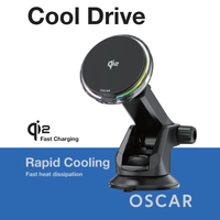 Cool Drive Qi2 MagSafe Car Charger Black