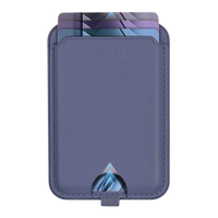 Magnetic Leather Wallet Stand Navy