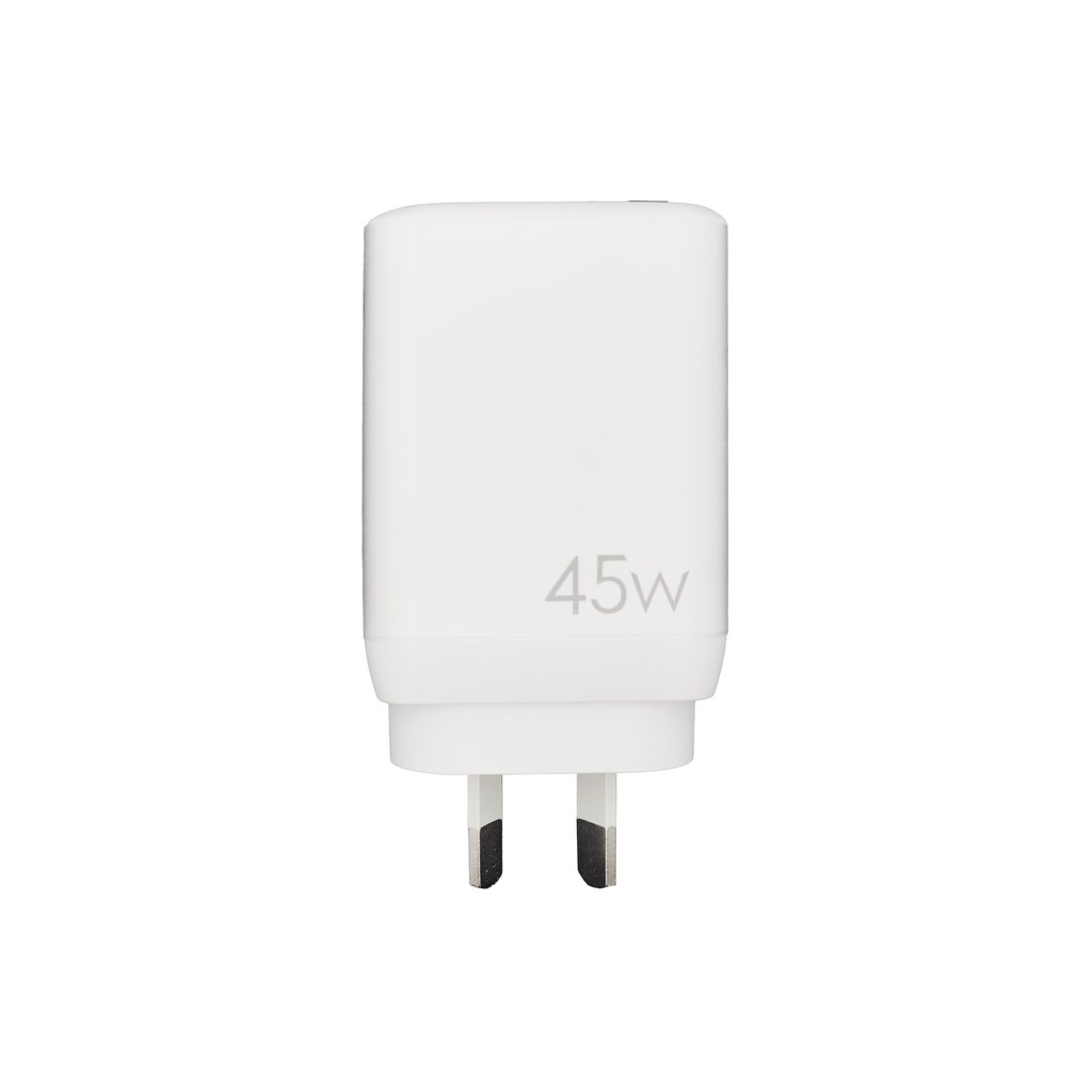 Oscar GaN 45W CC Wall Charger White