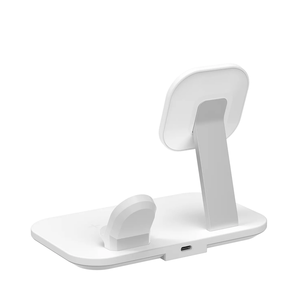 Momax Q Pro 3 in 1 MFi MagSafe White Stand Charger