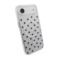 Heart MagSafe Black Case for iPhone 17 Series