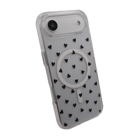 Heart MagSafe Black Case for iPhone 17 Series