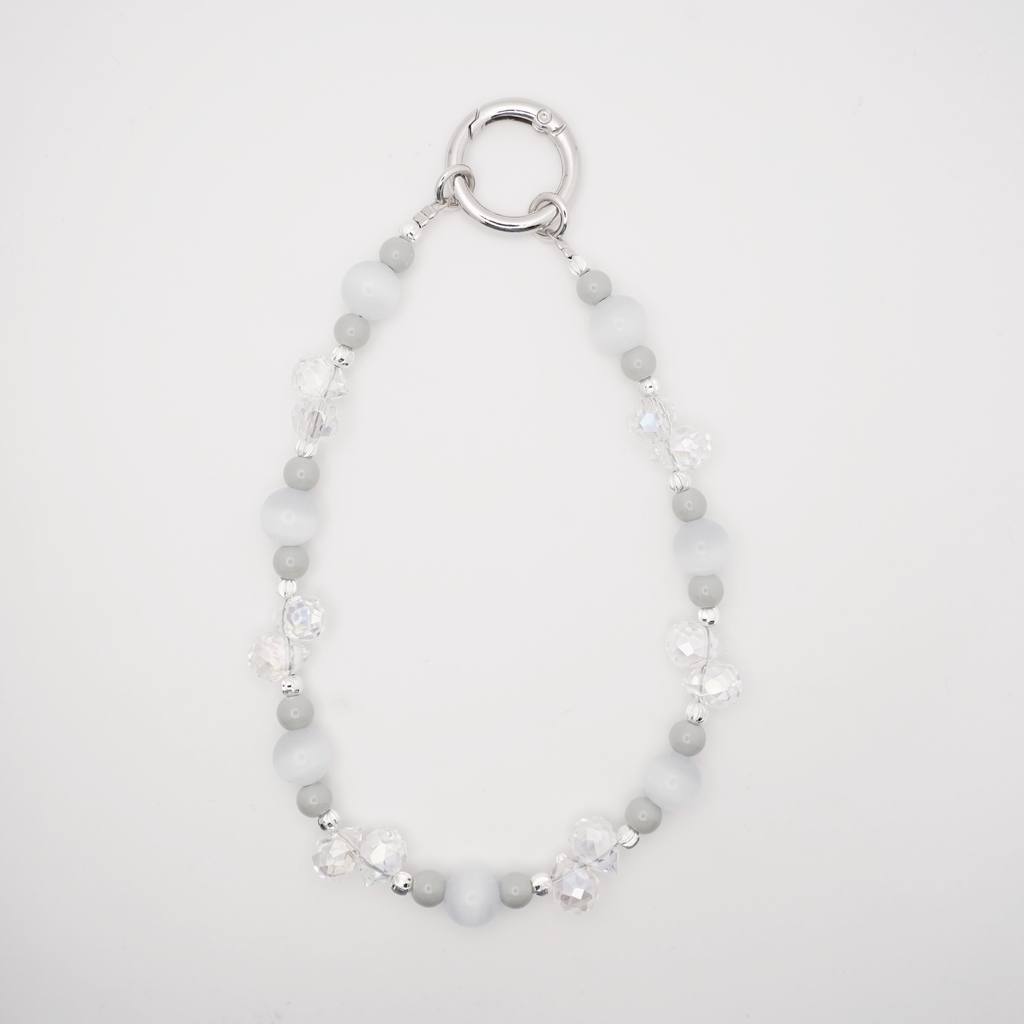 Crystal Gray Wristlet Strap
