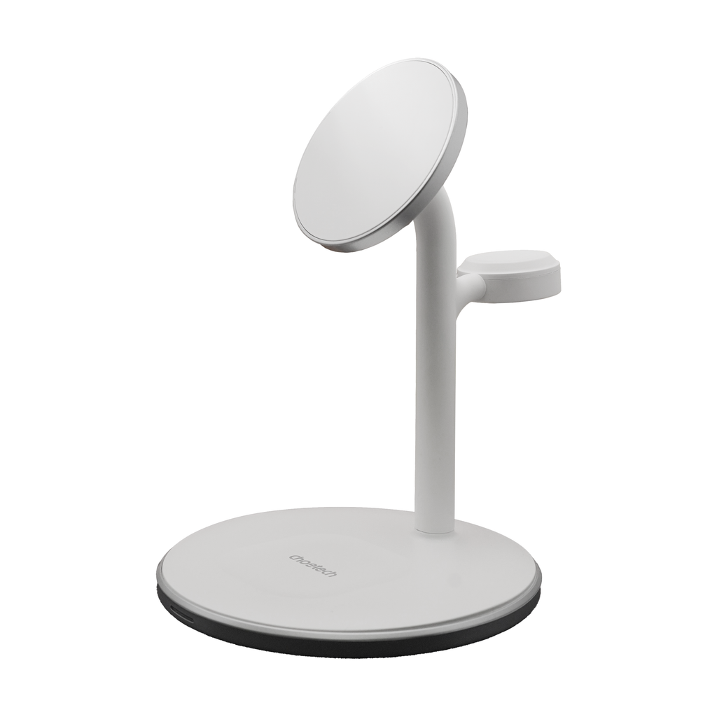 Choetech Duo 3 in 1 MagSafe Stand Charger White
