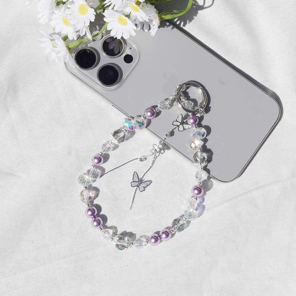 Jewel Purple Wristlet Strap