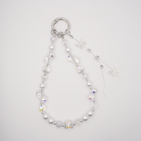 Jewel White Wristlet Strap