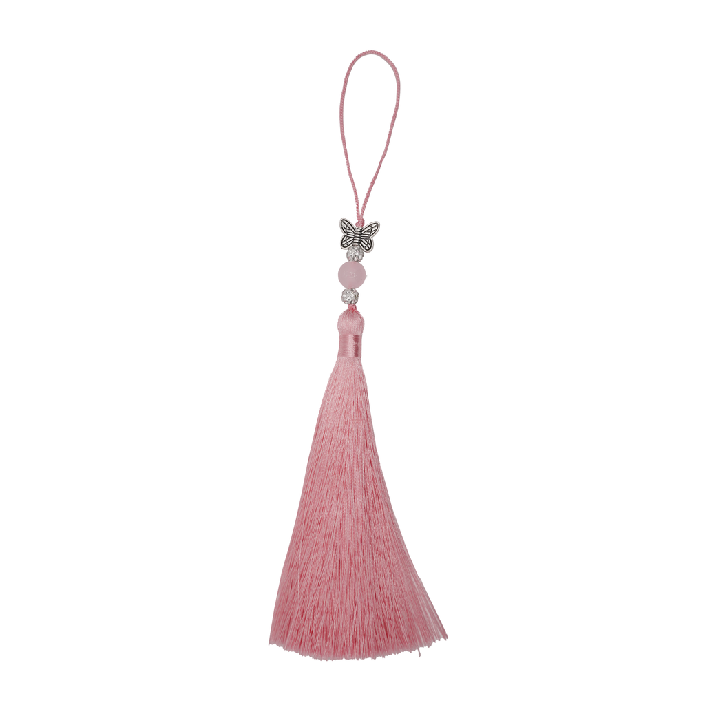 Long Norigae Pink Phone Charm
