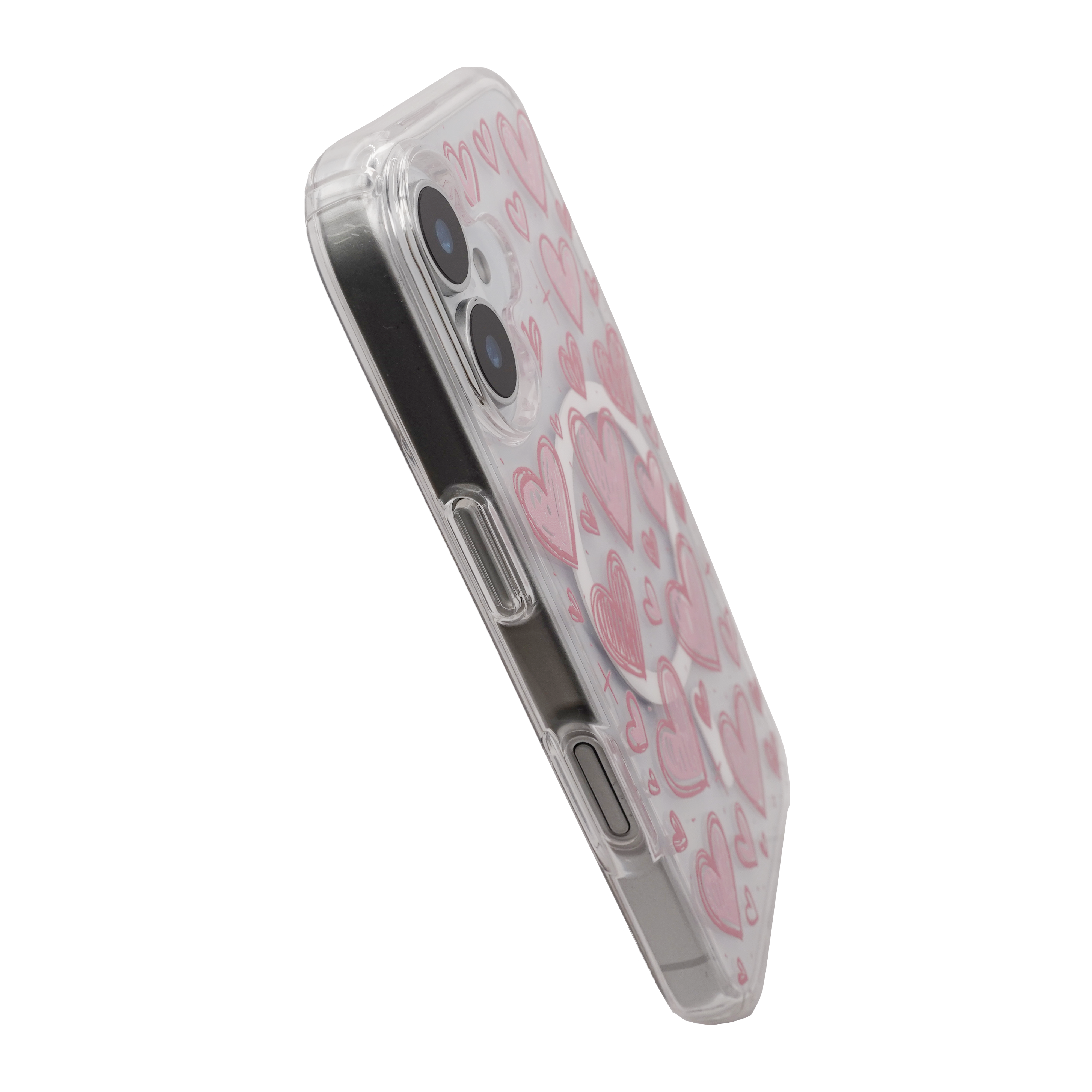 Heart MagSafe Pink Case for iPhone 17 Series – Happytel