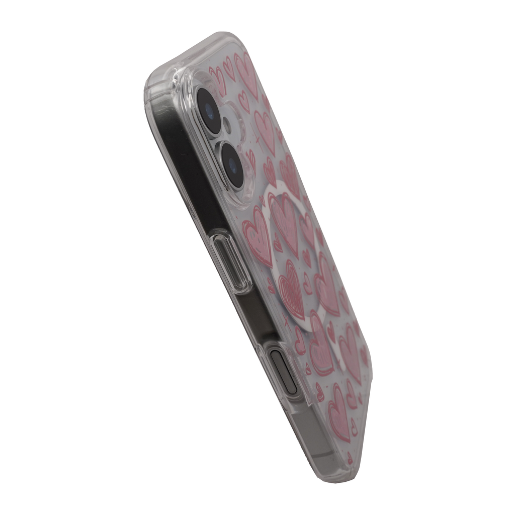 Heart MagSafe Pink Case for iPhone 17 Series