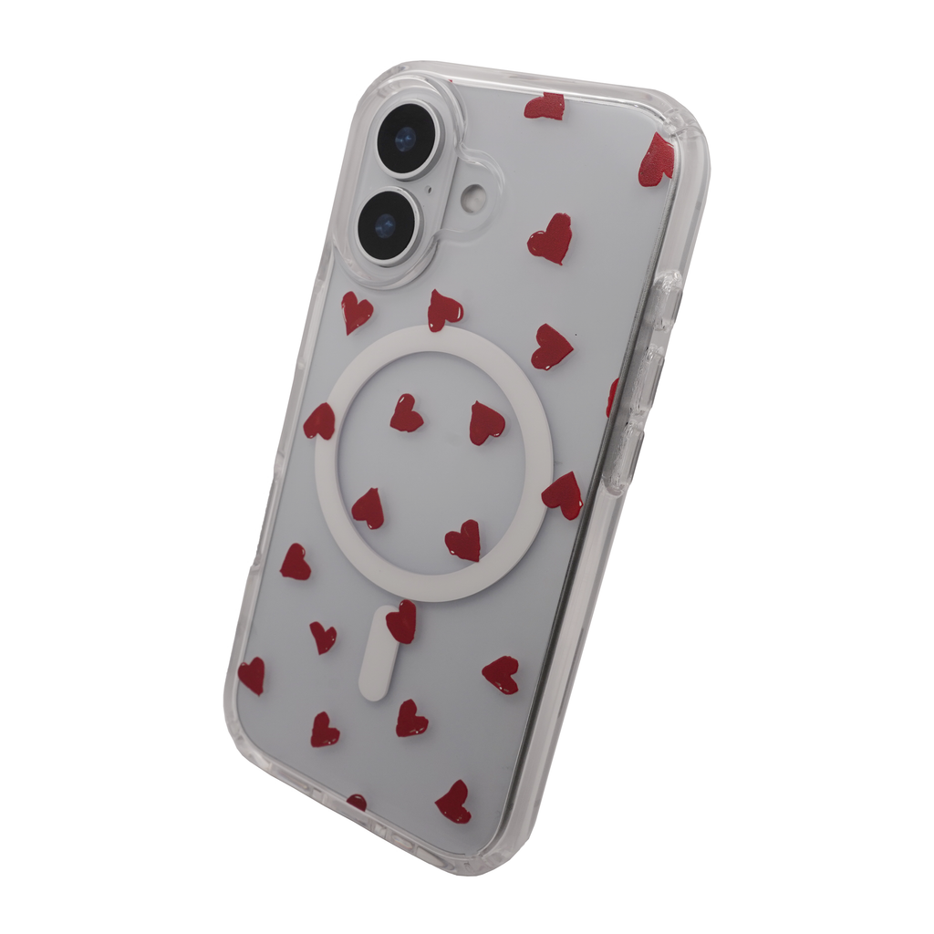 Heart MagSafe Red Case for iPhone 17 Series