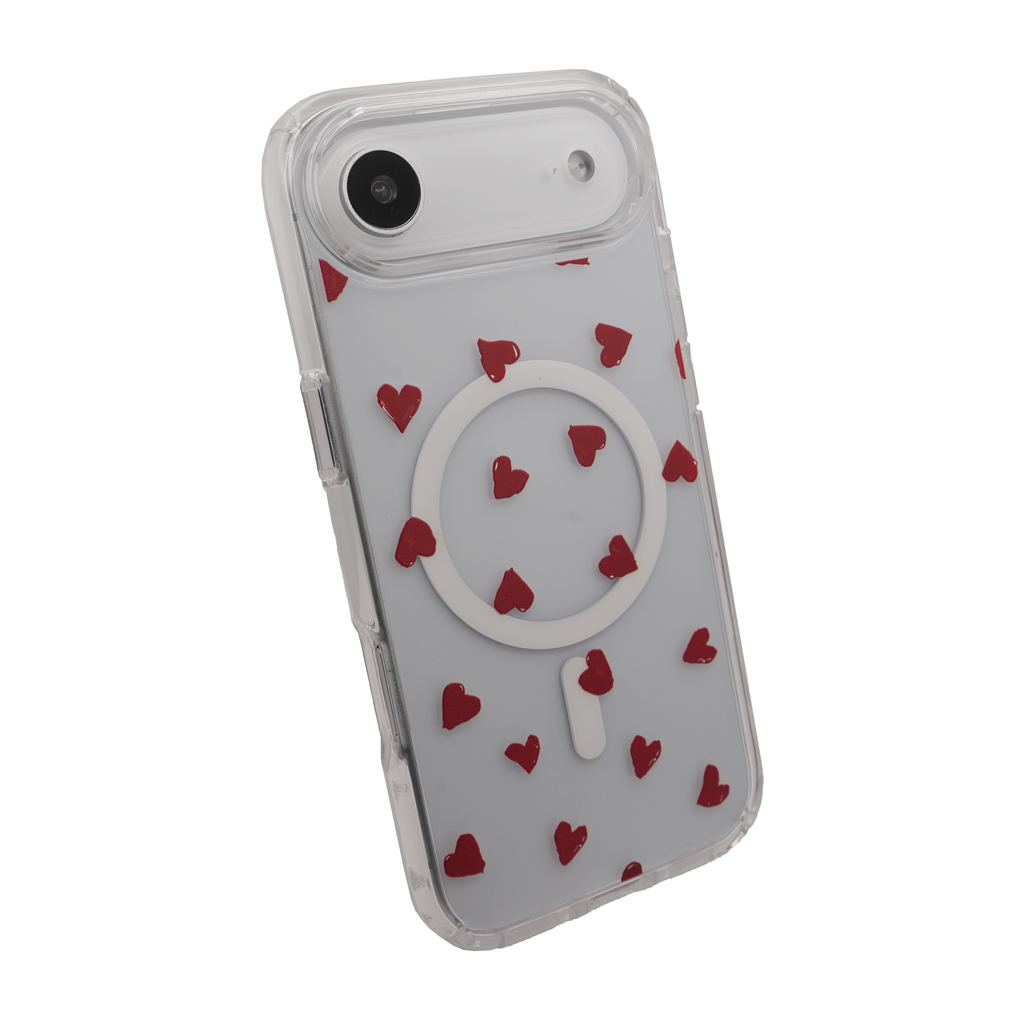 Heart MagSafe Red Case for iPhone 17 Series