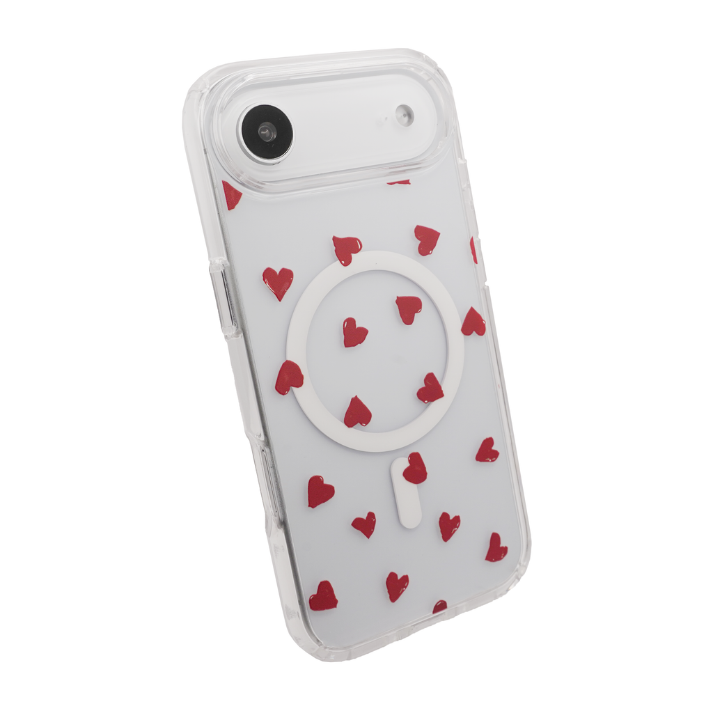 Heart MagSafe Red Case for iPhone 17 Series