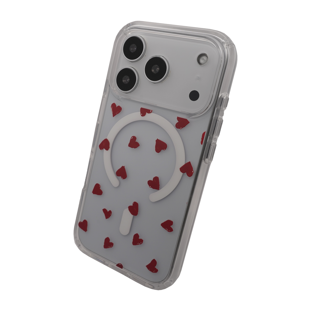 Heart MagSafe Red Case for iPhone 17 Series