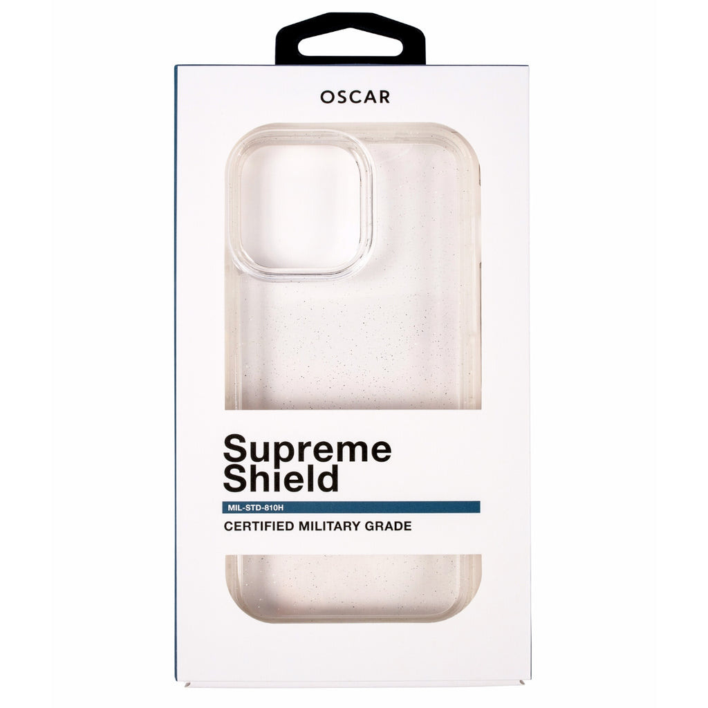 Oscar Supreme Shield Glitter Clear Case for iPhone 14 / iPhone 14 Plus / iPhone 14 Pro / iPhone 14 Pro Max