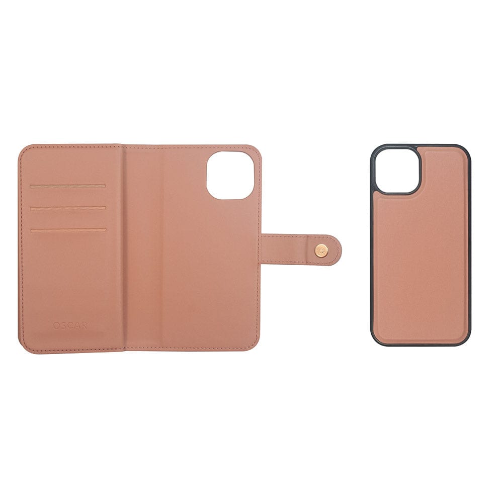 Oscar Leather Double Detachable Case with MagSafe for iPhone 14 Plus