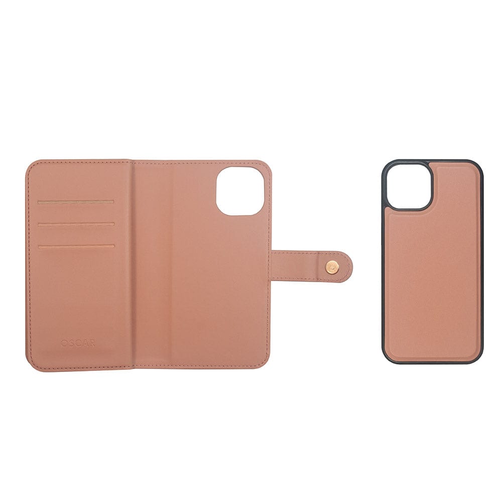 Oscar Leather Double Detachable Case with MagSafe for iPhone 14