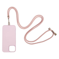 Oscar Striped Pink Phone Lanyard