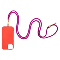 Oscar Striped Magenta Phone Lanyard