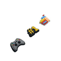 #1&Game controller&Chips&Drinks-Charms for shoe decoration and phone case:3 pieces pack #2