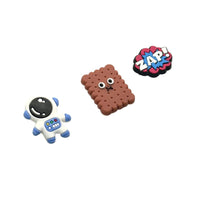 Astronaut&Brown biscuit&ZAP!-Charms for shoe decoration and phone case:3 pieces pack #11