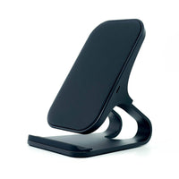 Oscar Black Leather Fast Wireless Charging Stand - Power Adapter Included