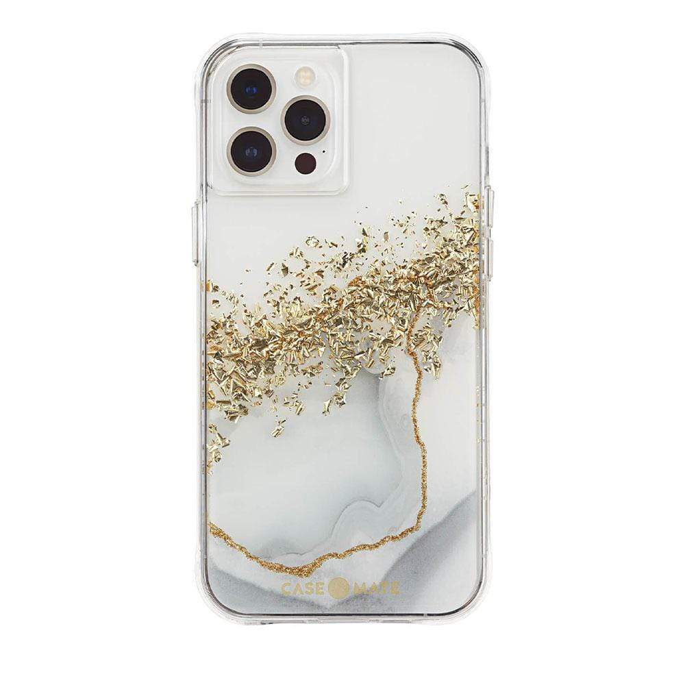 Case-Mate Karat Marble Case for iPhone 13 (Gold)