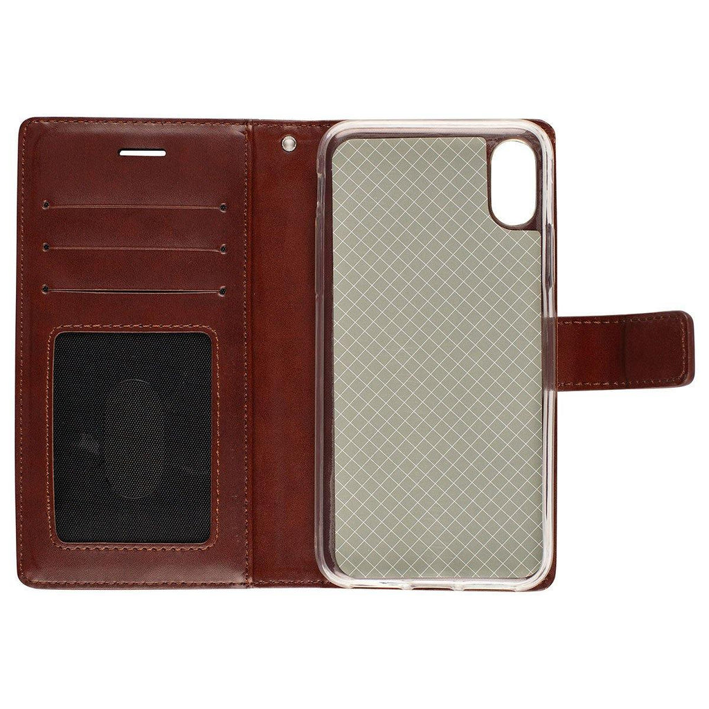 Oscar Vegan Leather Wallet Case for iPhone X/XS