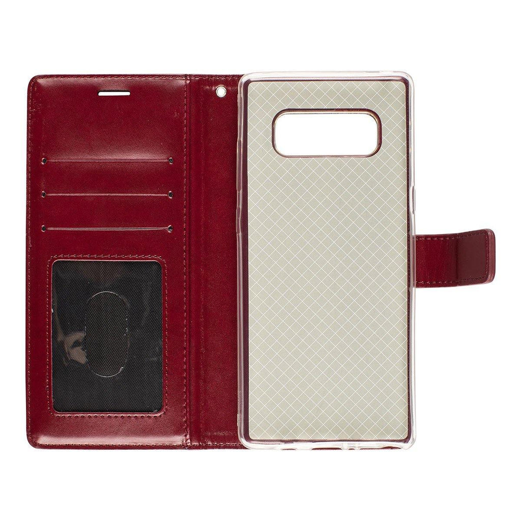 Oscar Vegan Leather Wallet Case for Samsung Galaxy Note 8