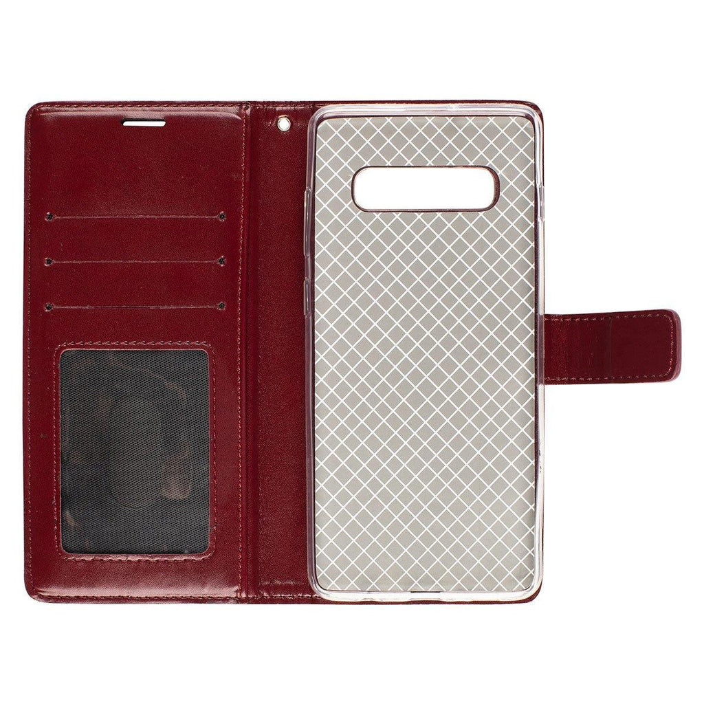 Oscar Vegan Leather Wallet Case for Samsung Galaxy S10 Plus