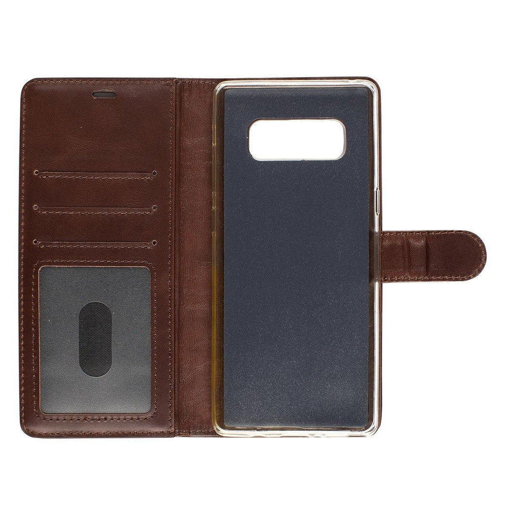 Oscar Genuine Leather Wallet Case for Samsung Galaxy Note 8