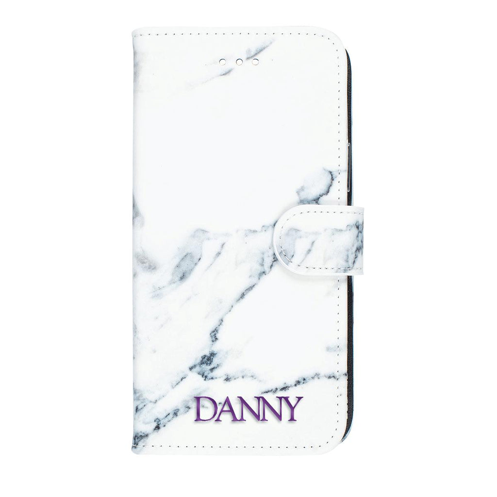 Oscar Marble Diary Wallet Case for iPhone 12 Mini