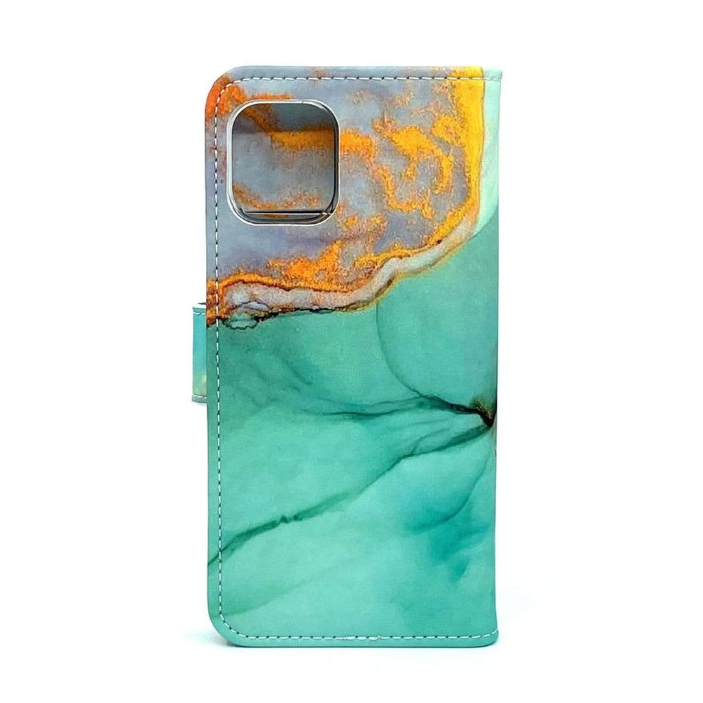 Oscar Marble Diary Wallet Case for iPhone 12 Mini