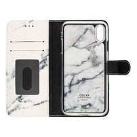 Oscar Marble Diary Wallet Case for iPhone XS Max