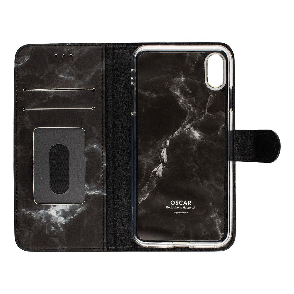 Oscar Marble Diary Wallet Case for iPhone XS Max