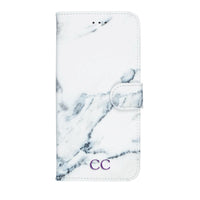 Oscar Marble Diary Wallet Case for iPhone XS Max