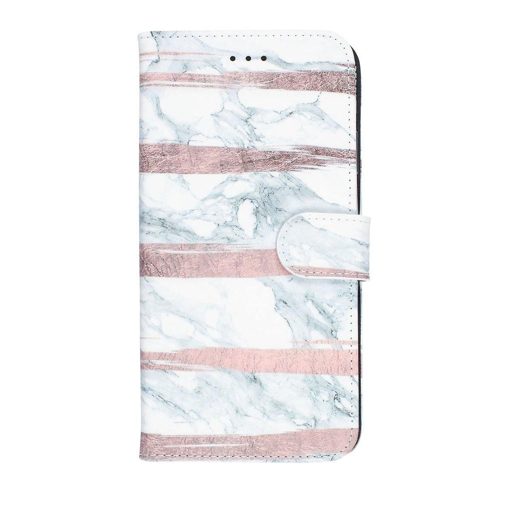 Oscar Marble Diary Wallet Case for iPhone XS Max