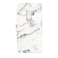 Oscar Marble Diary Wallet Case for Samsung Galaxy S9 Plus