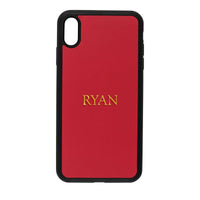 Oscar Nappa Leather Back Case for iPhone XS Max