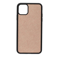 Saffiano Leather Back Case for iPhone 11 Pro