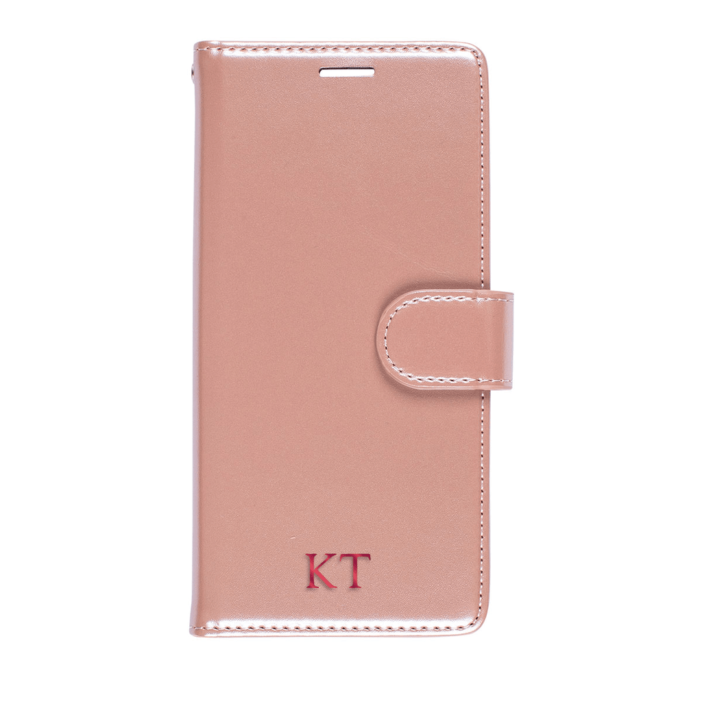 Oscar Vegan Leather Wallet Case for Samsung Galaxy A71 (Rose Gold)