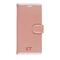 Oscar Vegan Leather Wallet Case for Samsung Galaxy A71 (Rose Gold)