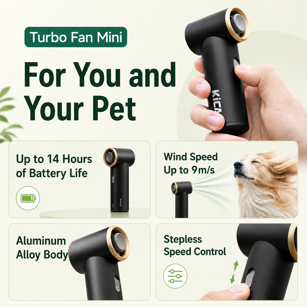 Handheld Turbo Bladeless Mini Fan