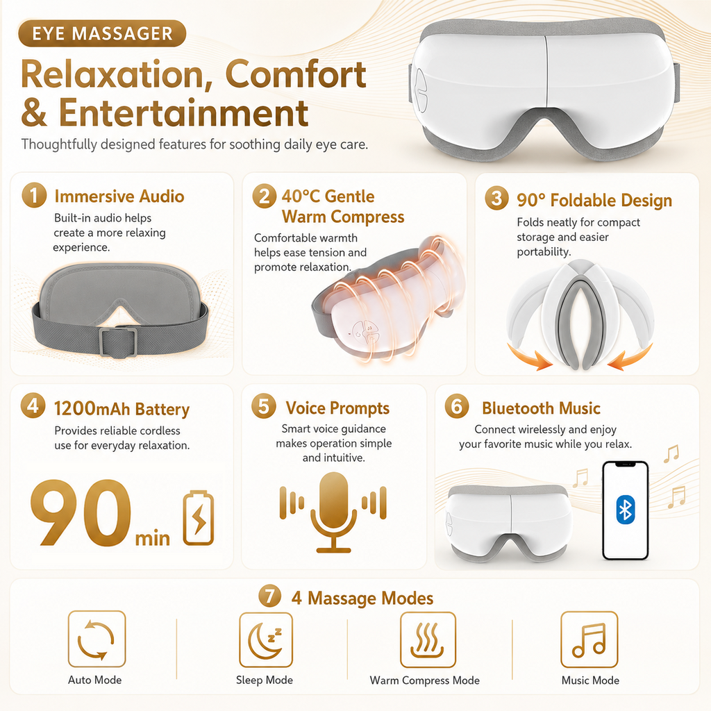 Heated Music Eye Massager