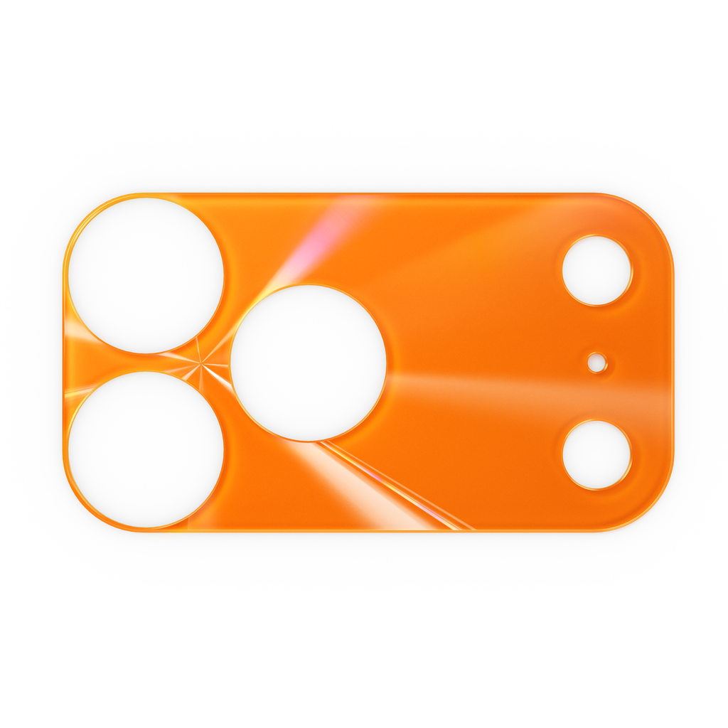 Cam Base Shine Protector Orange for iPhone 17 Series
