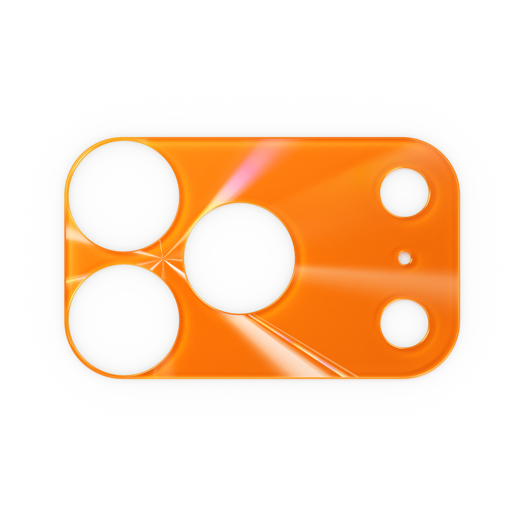 Cam Base Shine Protector Orange for iPhone 17 Series