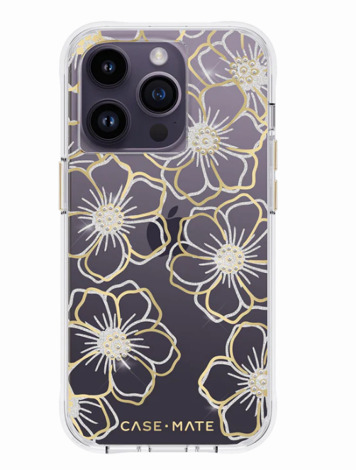 Case-Mate Floral Gems Case for iPhone 15/Pro/Pro Max