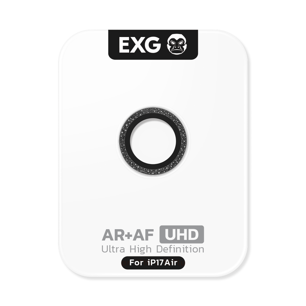 EXG Glitter Camera Protector Black for iPhone 17 Series