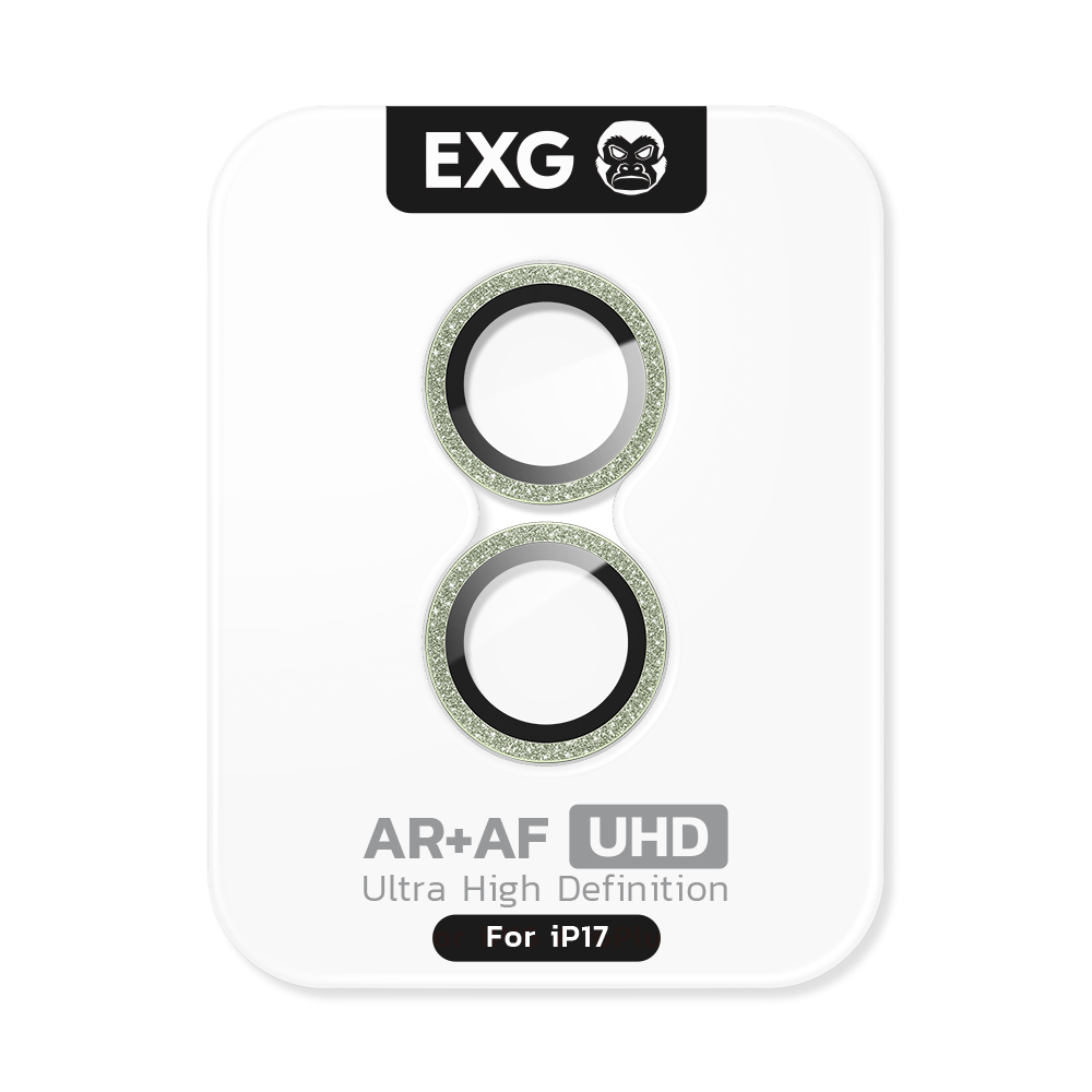 EXG Glitter Camera Protector Green for iPhone 17