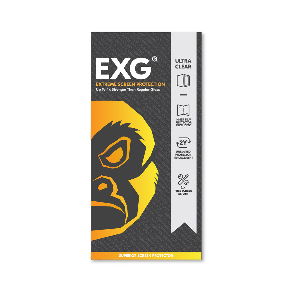 EXG Corning Glass Screen Protector for iPhone DUO (Inner and outer)